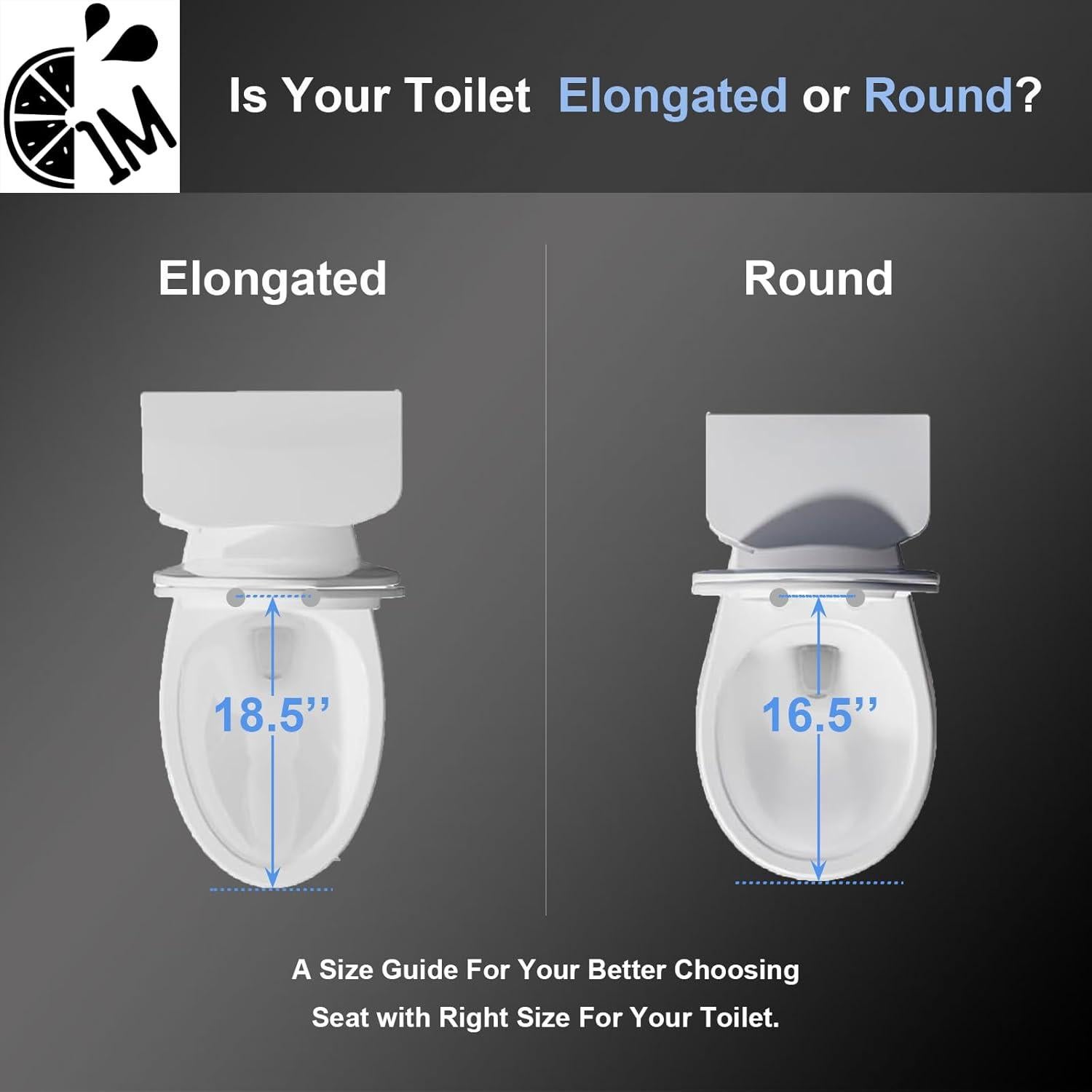 Asiento de Inodoro Alargado 1M con Asiento para Niños Blanco