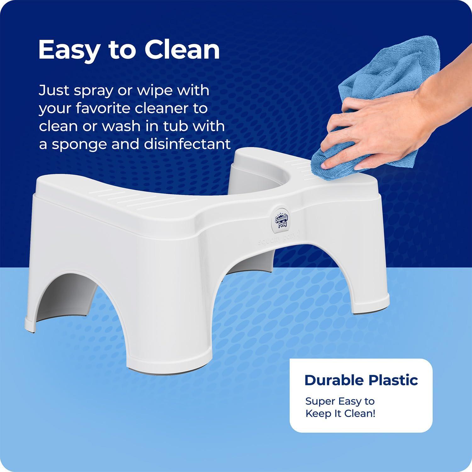 Taburete de Baño Ajustable Squatty Potty 2.0 Blanco 7"/9"