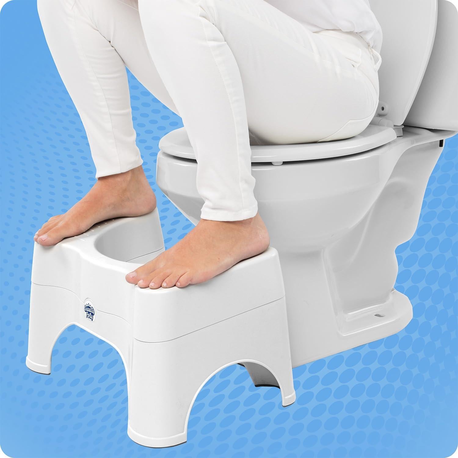 Taburete de Baño Ajustable Squatty Potty 2.0 Blanco 7"/9"