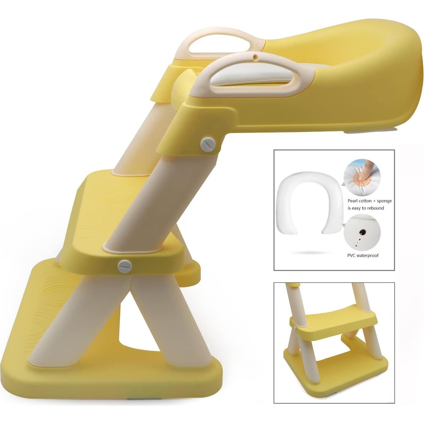 Silla de Entrenamiento para Baño XKMT Amarilla Ajustable