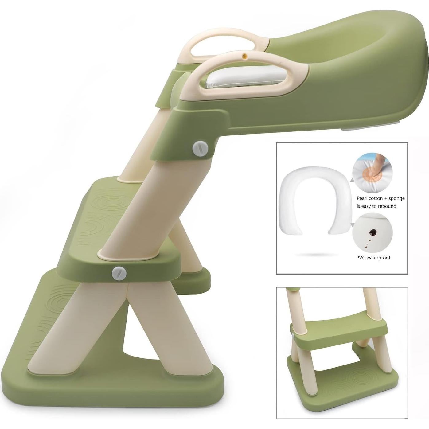 Silla de Entrenamiento para Baño XKMT Verde Ajustable