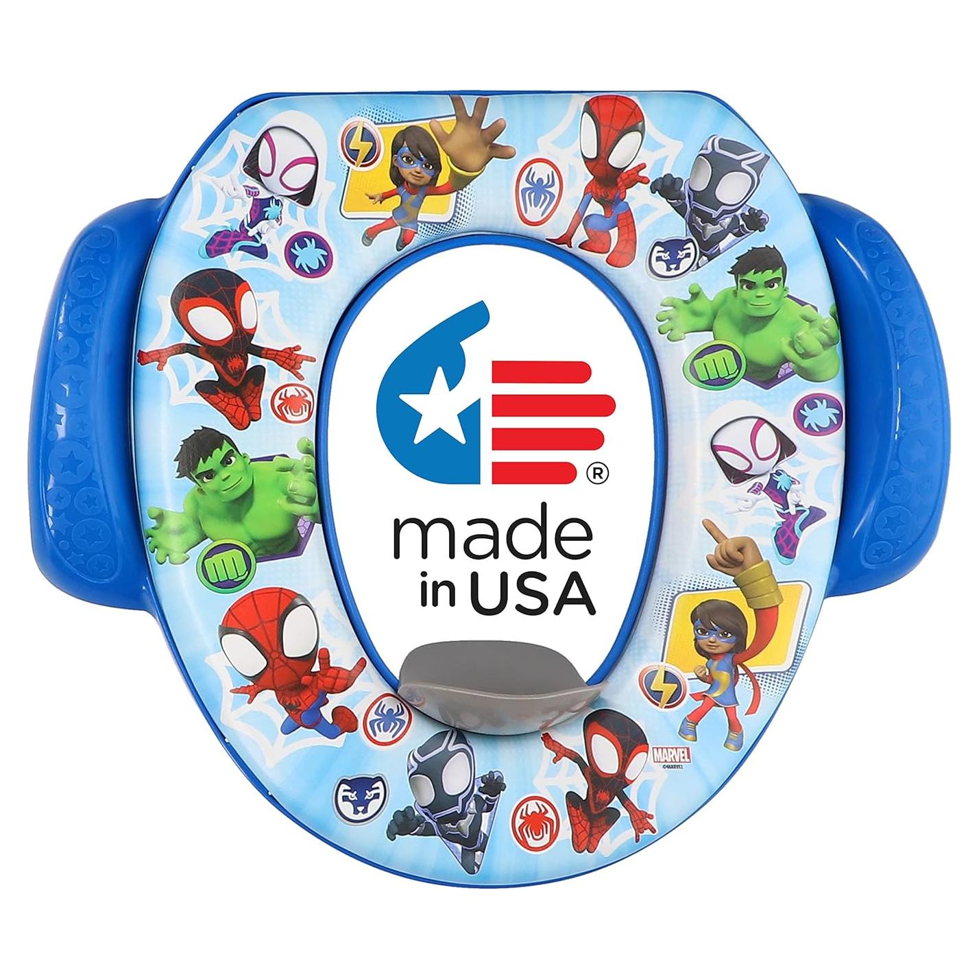 Asiento de Inodoro Suave Ginsey Spidey y Amigos 34 cm
