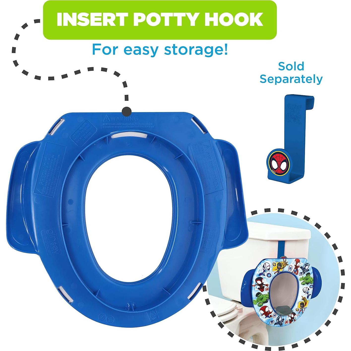 Asiento de Inodoro Suave Ginsey Spidey y Amigos 34 cm