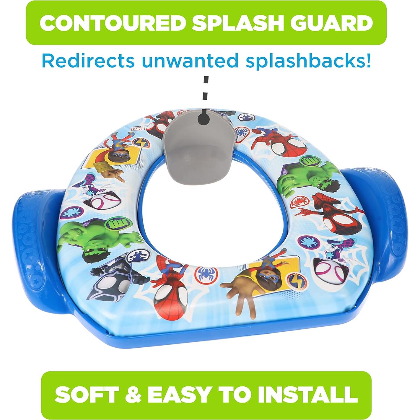 Asiento de Inodoro Suave Ginsey Spidey y Amigos 34 cm