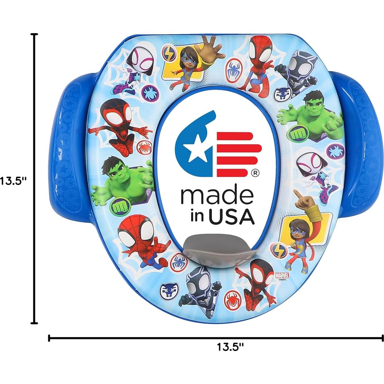 Asiento de Inodoro Suave Ginsey Spidey y Amigos 34 cm