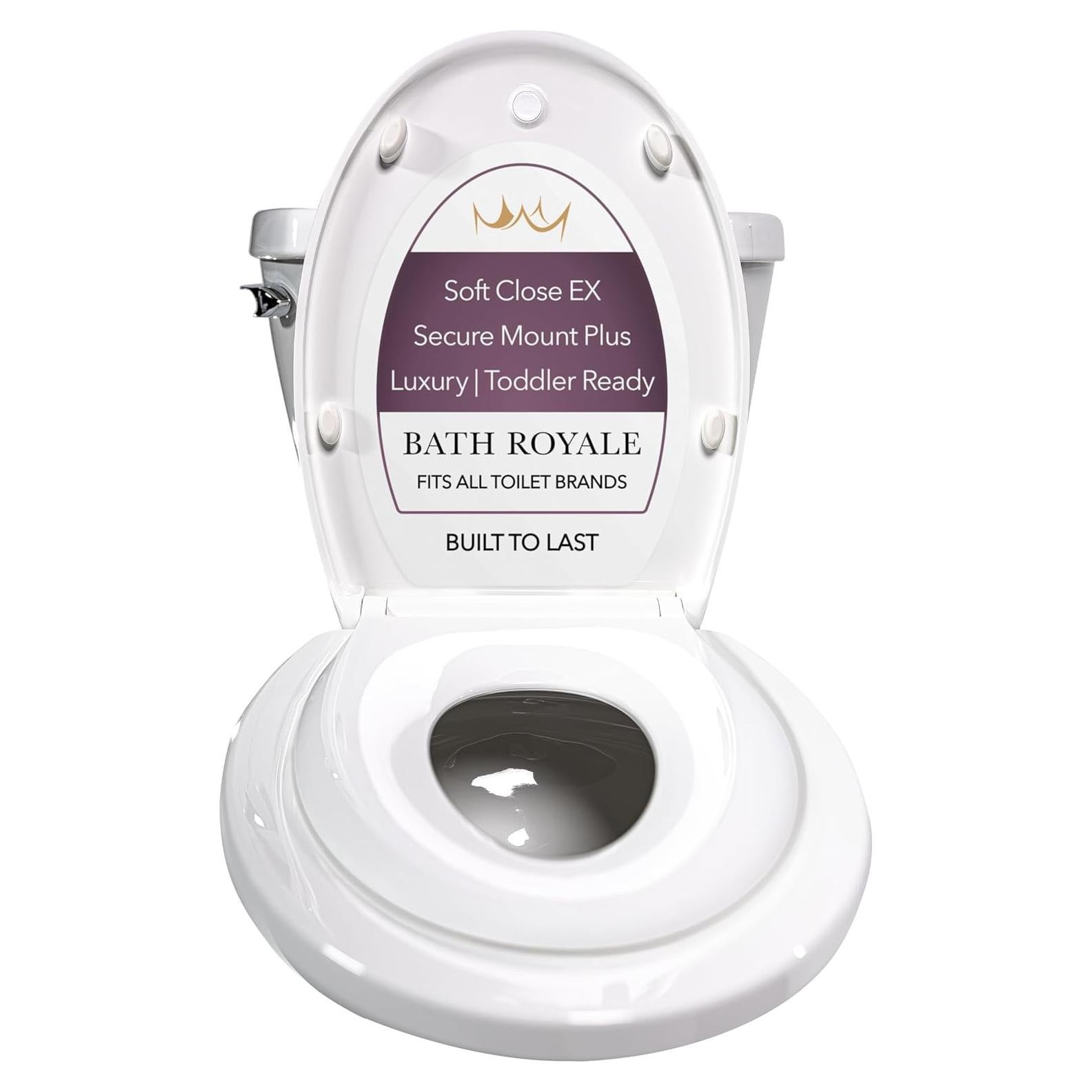 Asiento de Entrenamiento para Baño Bath Royale BR721-00 Alargado Blanco