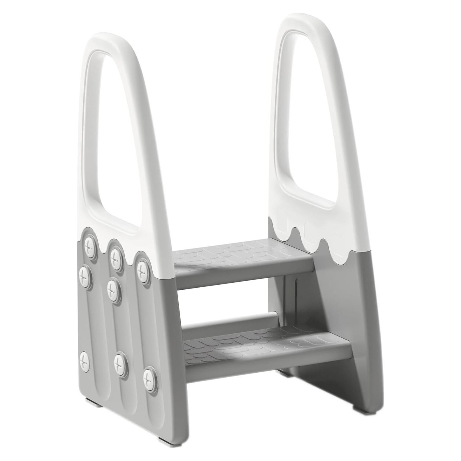 Escalera de Dos Pasos Joylico para Niños Gris