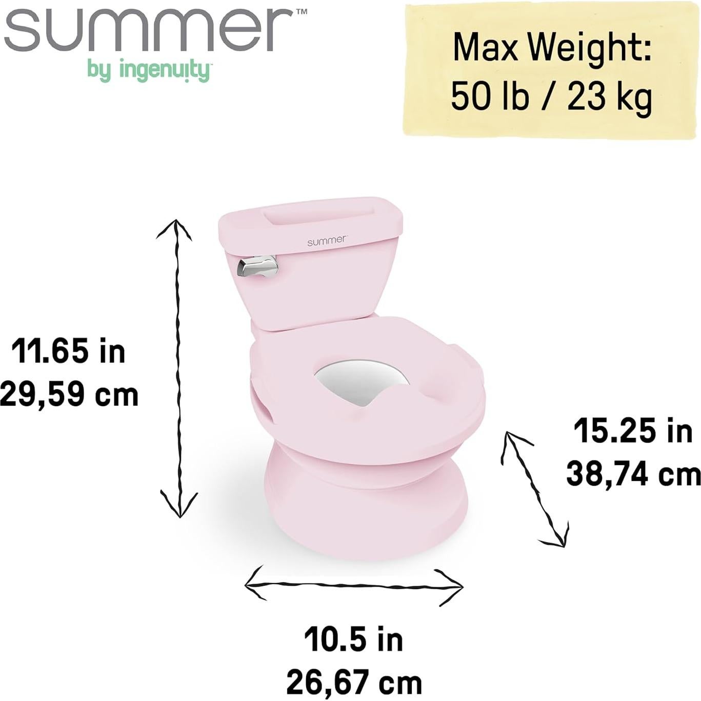 Inodoro de Entrenamiento Summer Ingenuity Mi Tamaño Rosa 22,68 kg