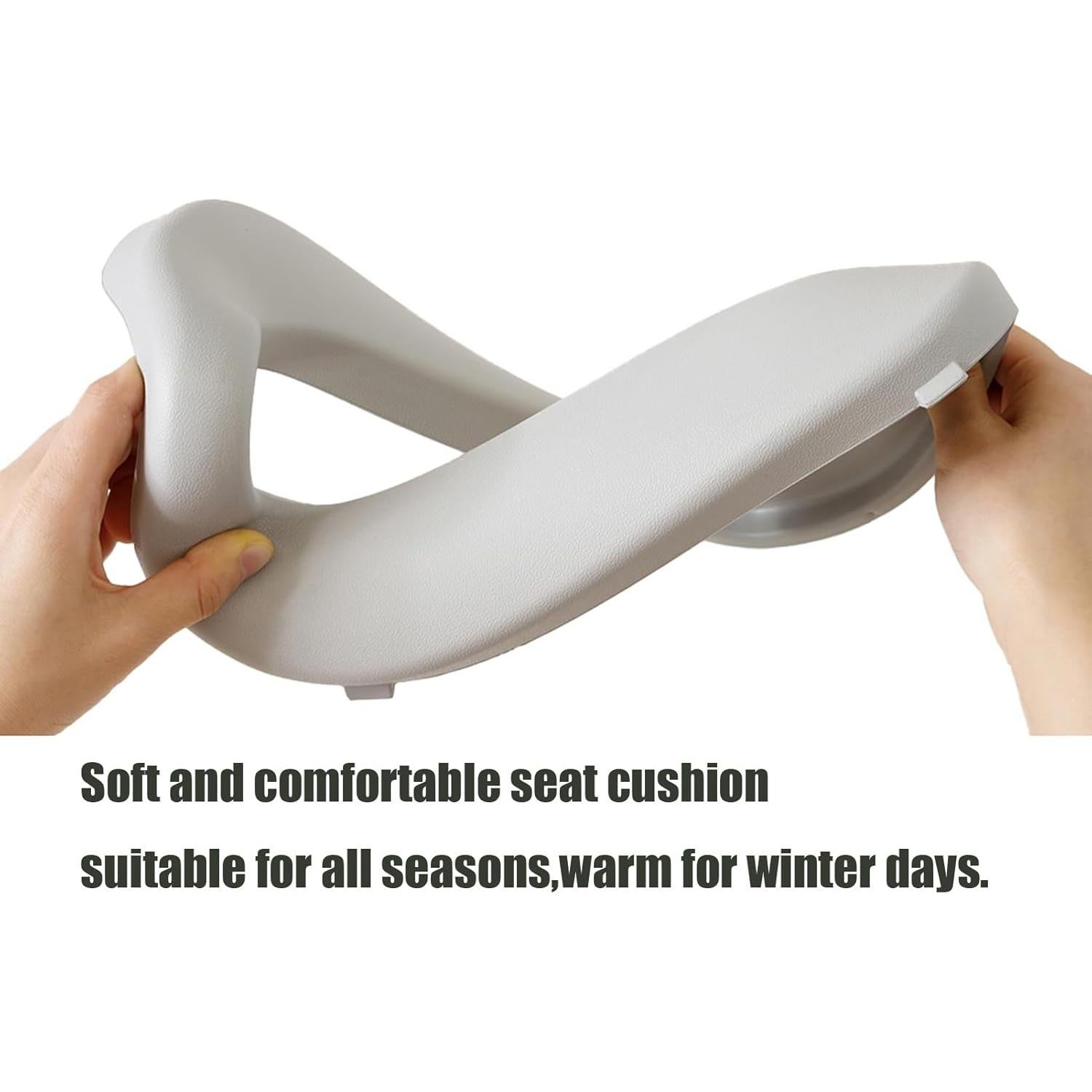 Asiento de Entrenamiento para Baño Bebamour Gris 3 en 1