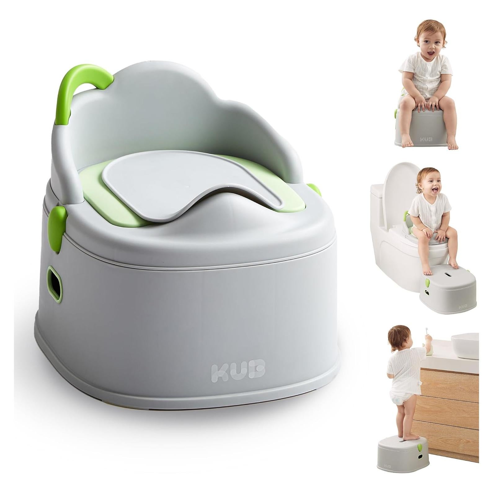 KUB Inodoro de Entrenamiento 3 en 1 para Niños Gris