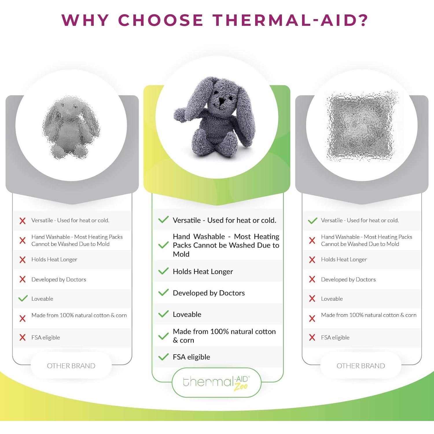 Thermal-Aid Mini Conejo Baxter - Juguete Caliente Frío