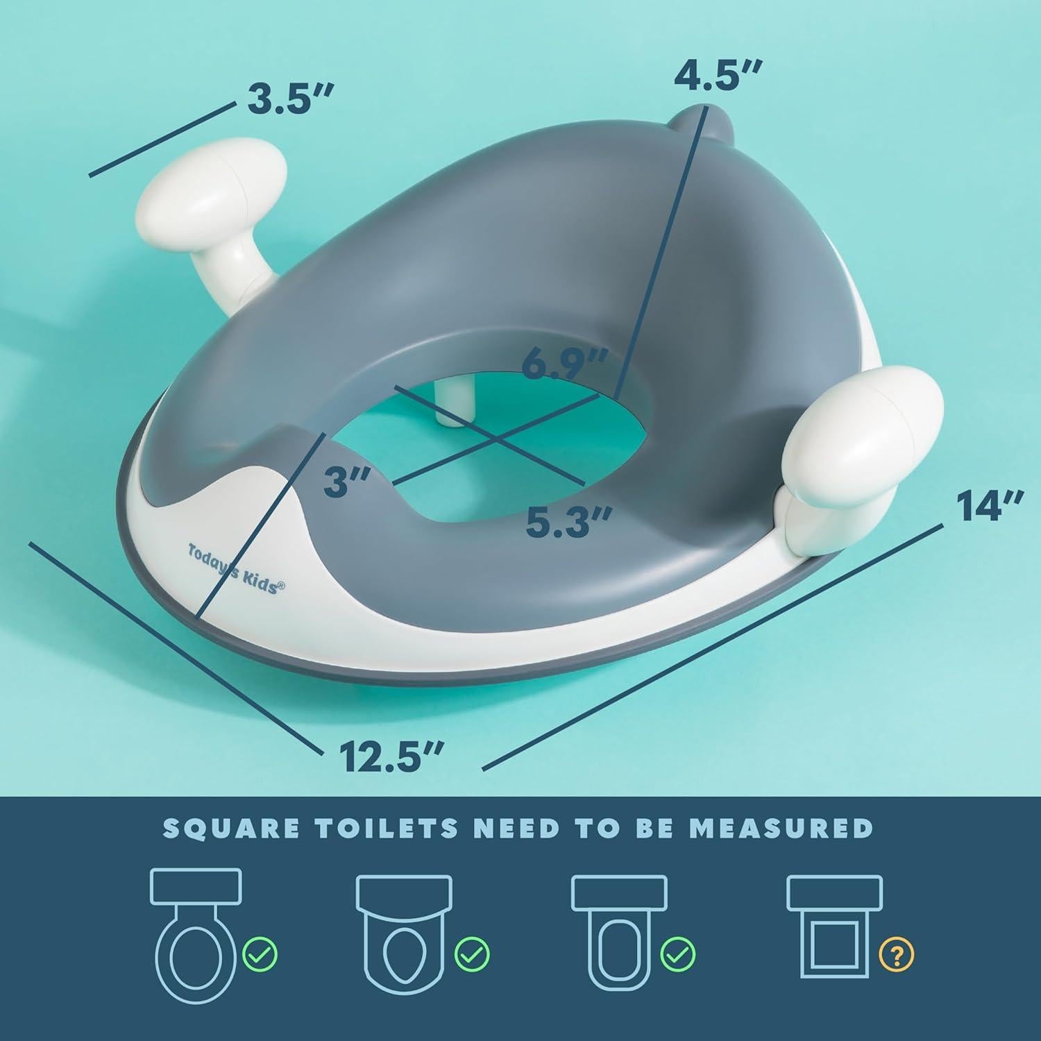 Asiento de Inodoro para Niños Todays Kids Azul Antideslizante
