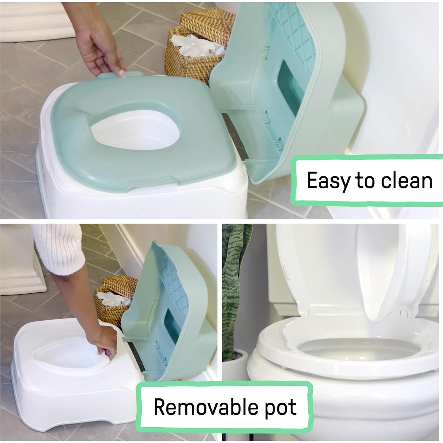 Inodoro Entrenamiento 3-en-1 Ingenuity Verde para Niños