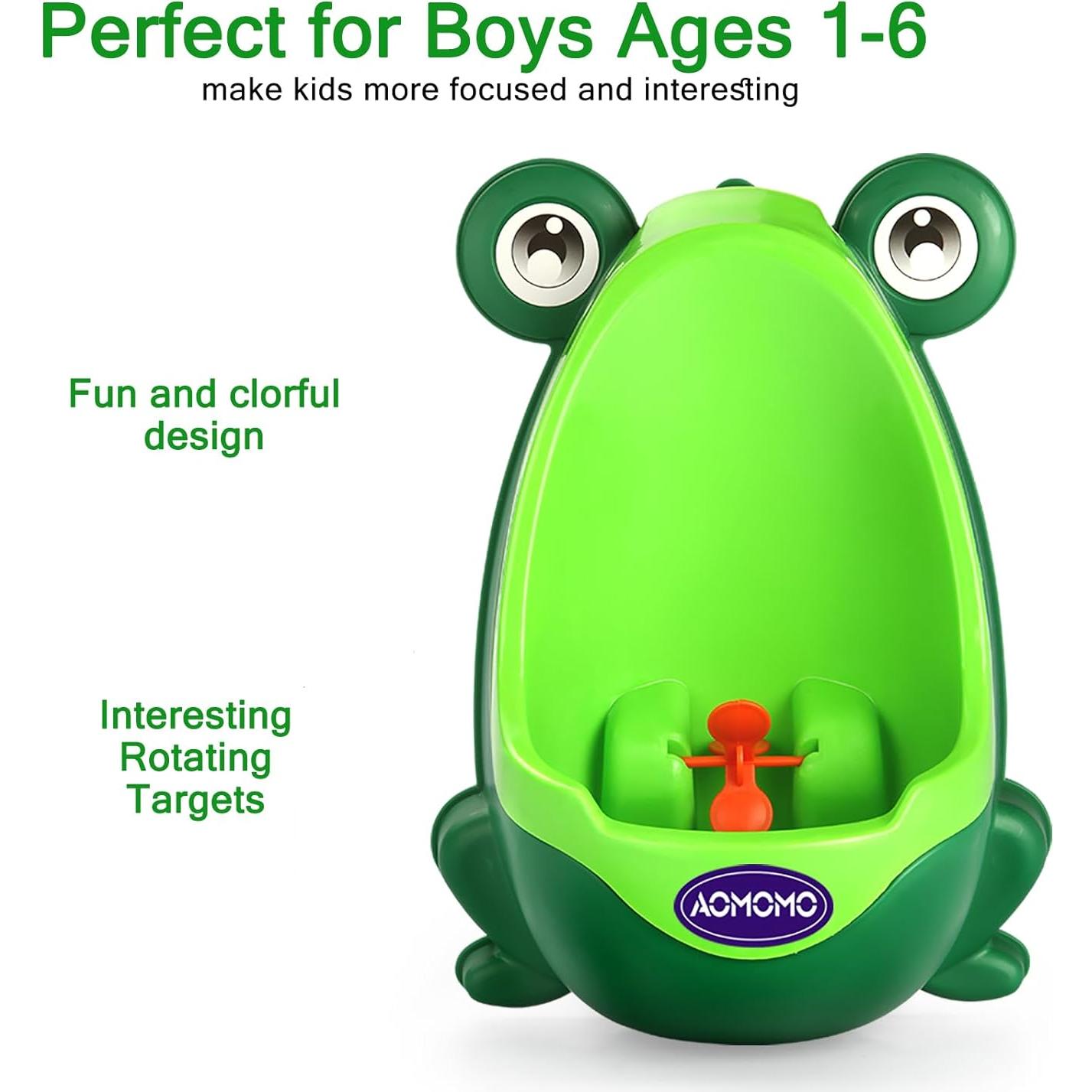 Orinal de Entrenamiento Rana Verde para Niños 2-6 Años