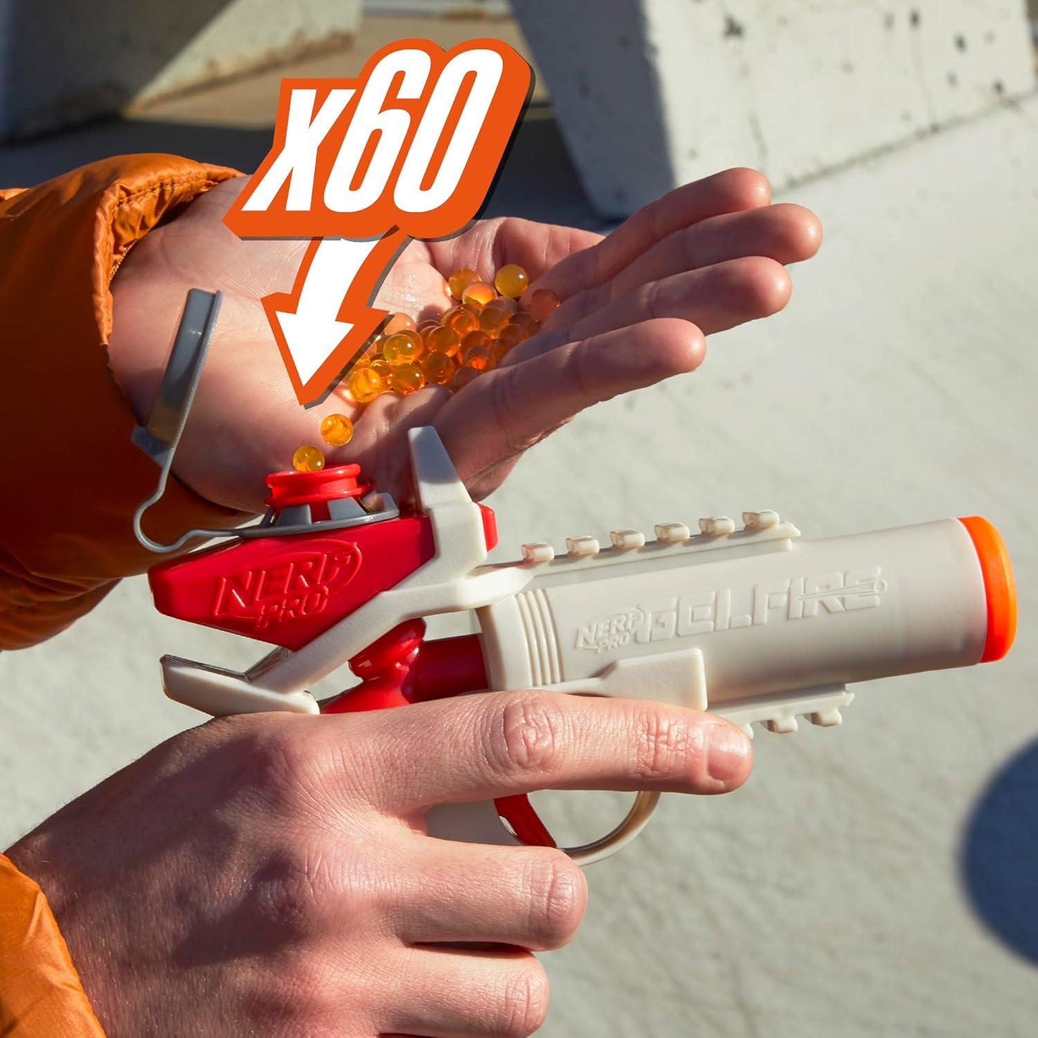 Nerf Pro Gelfire Ignitor Blaster 1000 Rondas 60 Capacidad