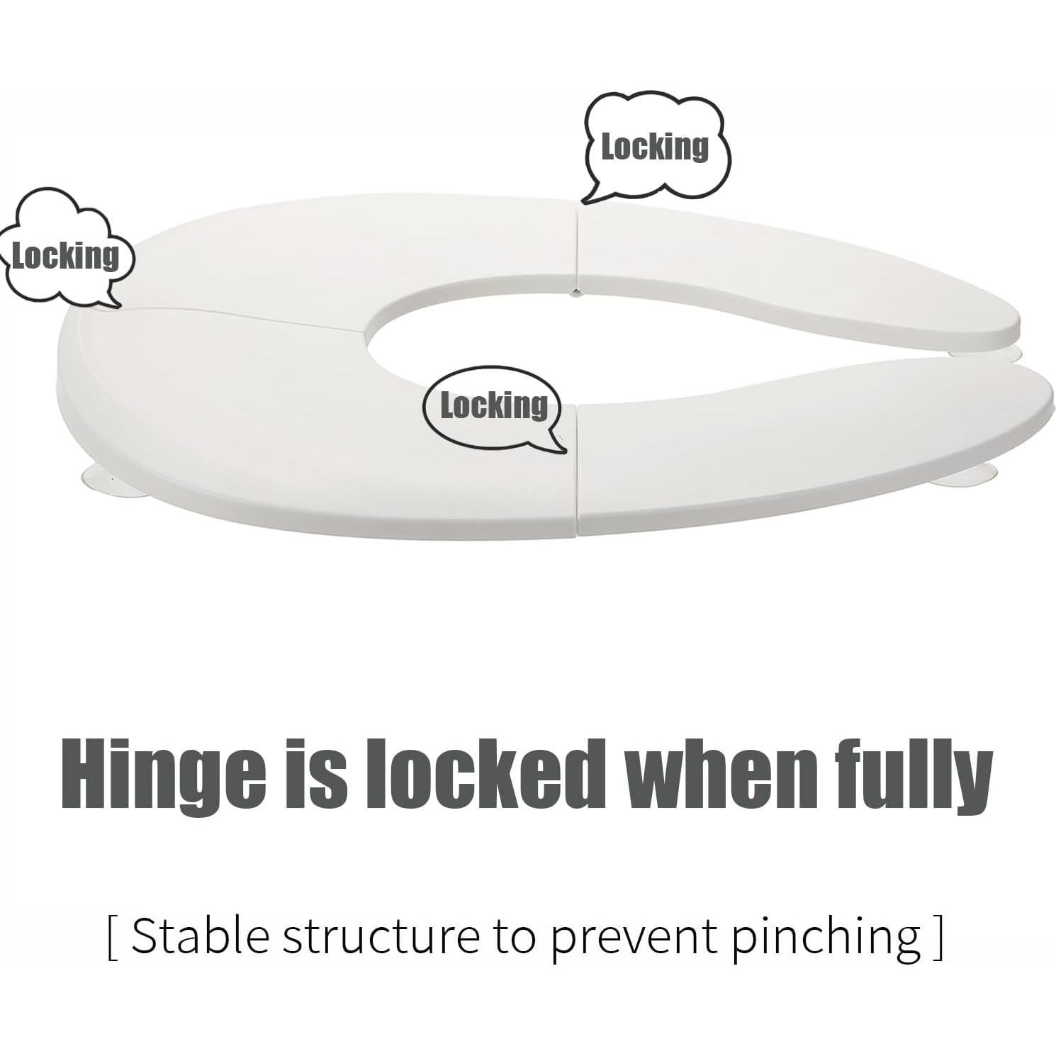 Asiento de inodoro portátil Funbliss para niños blanco