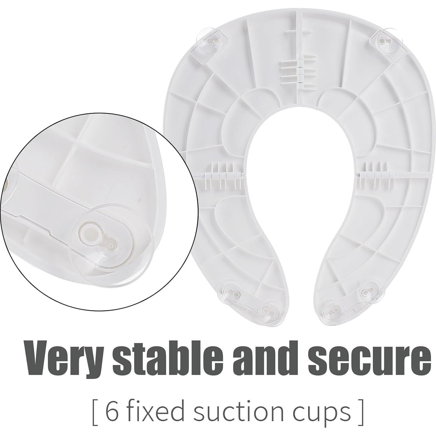 Asiento de inodoro portátil Funbliss para niños blanco