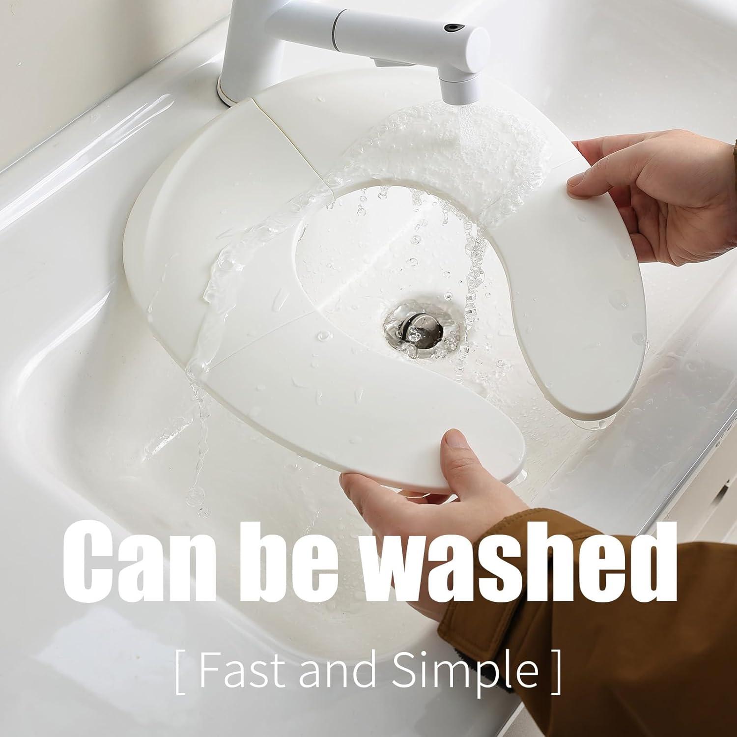 Asiento de inodoro portátil Funbliss para niños blanco