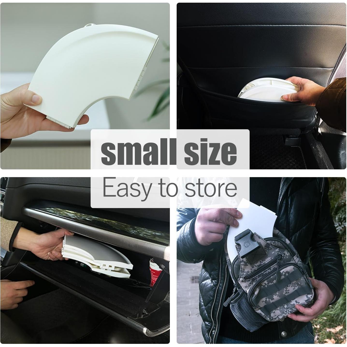 Asiento de inodoro portátil Funbliss para niños blanco