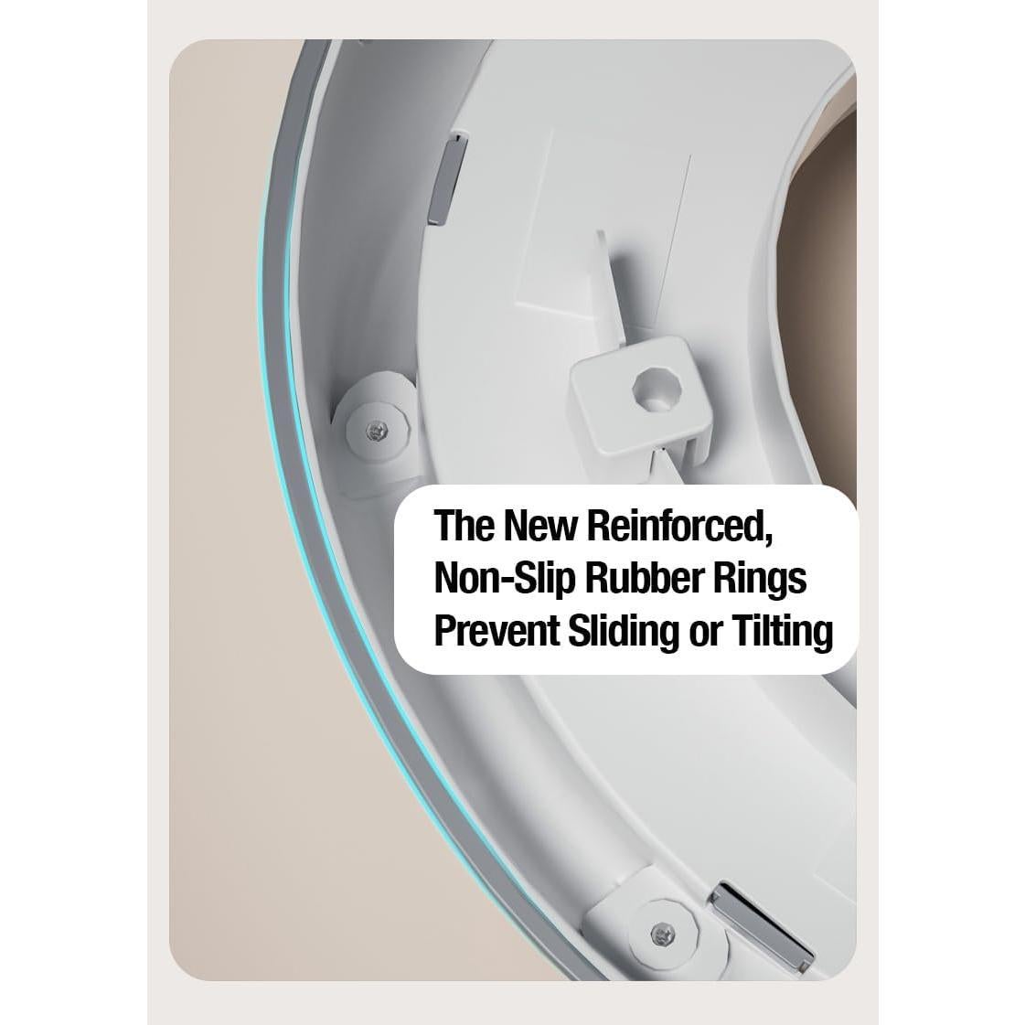 Asiento de Entrenamiento para Baño PandaEar Blanco Ovalado