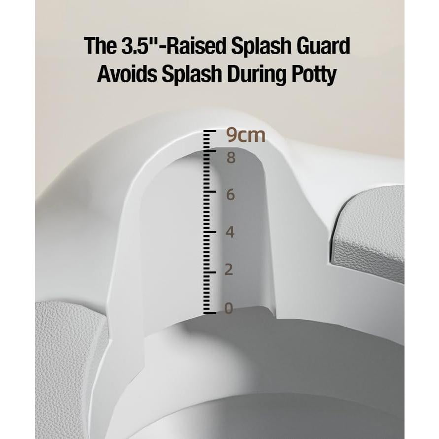 Asiento de Entrenamiento para Baño PandaEar Blanco Ovalado