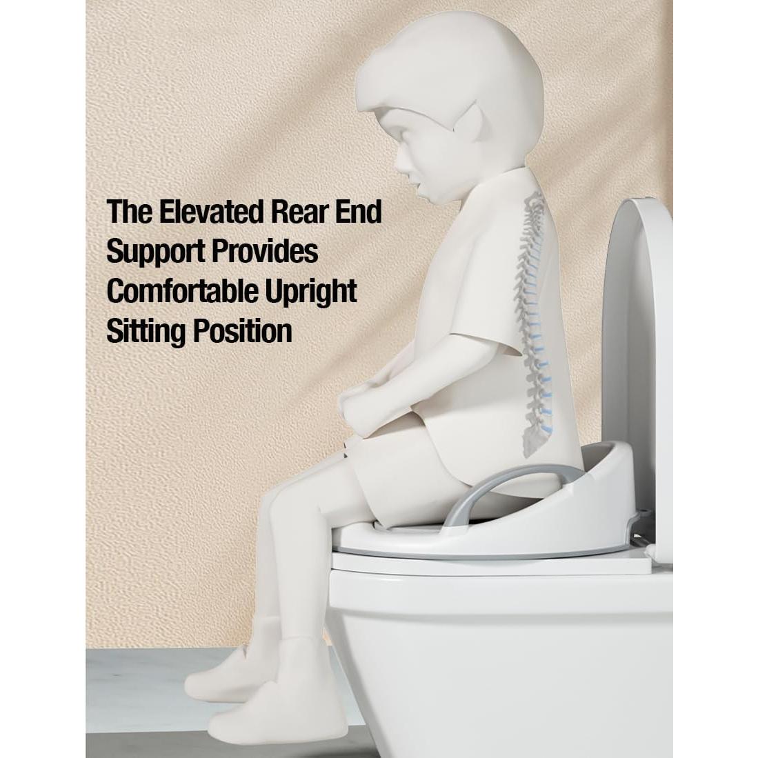 Asiento de Entrenamiento para Baño PandaEar Blanco Ovalado