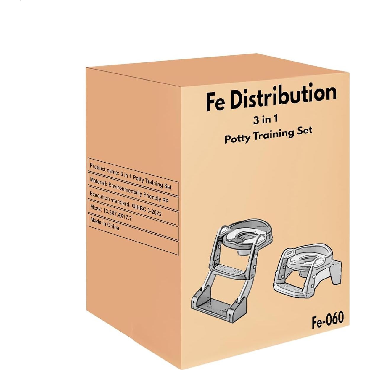 Inodoro de Entrenamiento Fe Distribution 3 en 1 Plegable