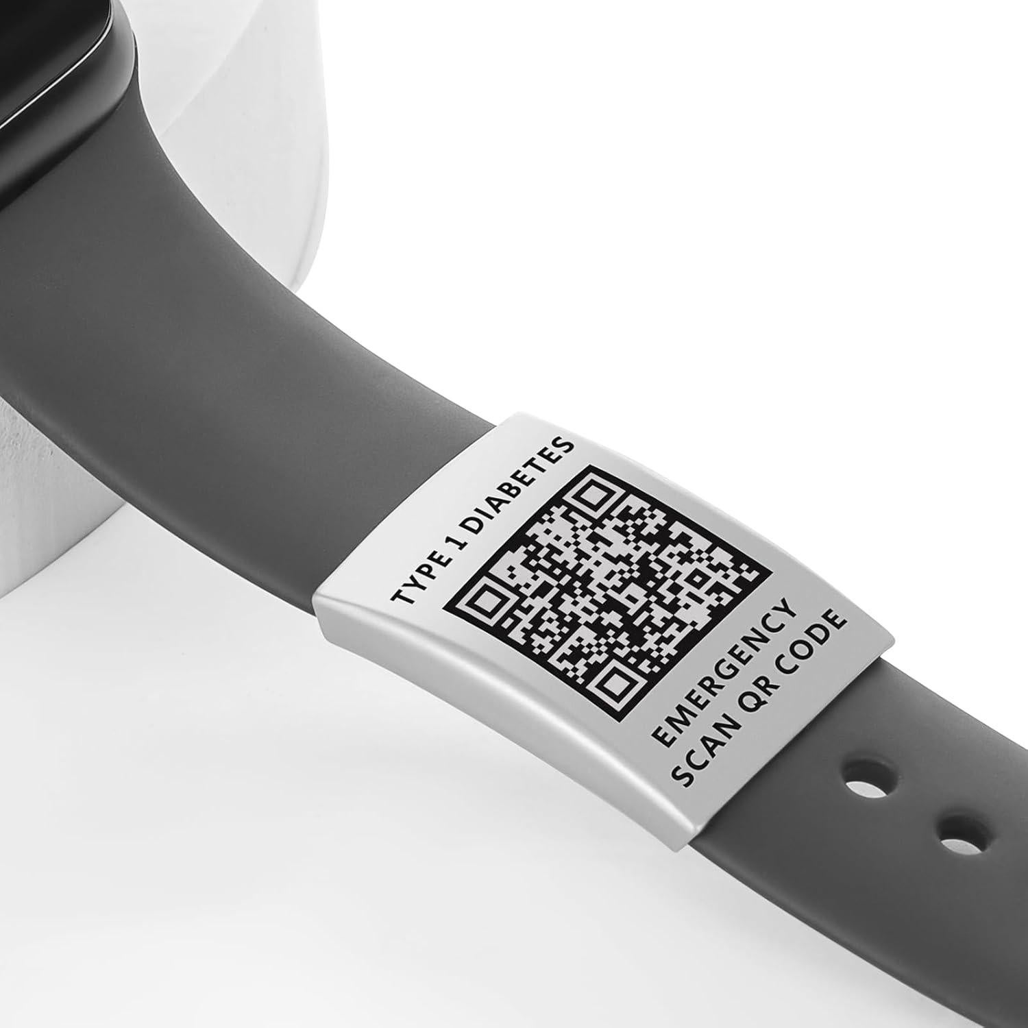 Etiqueta Médica QR MYLUCKYTAG para Reloj - ID Personalizada