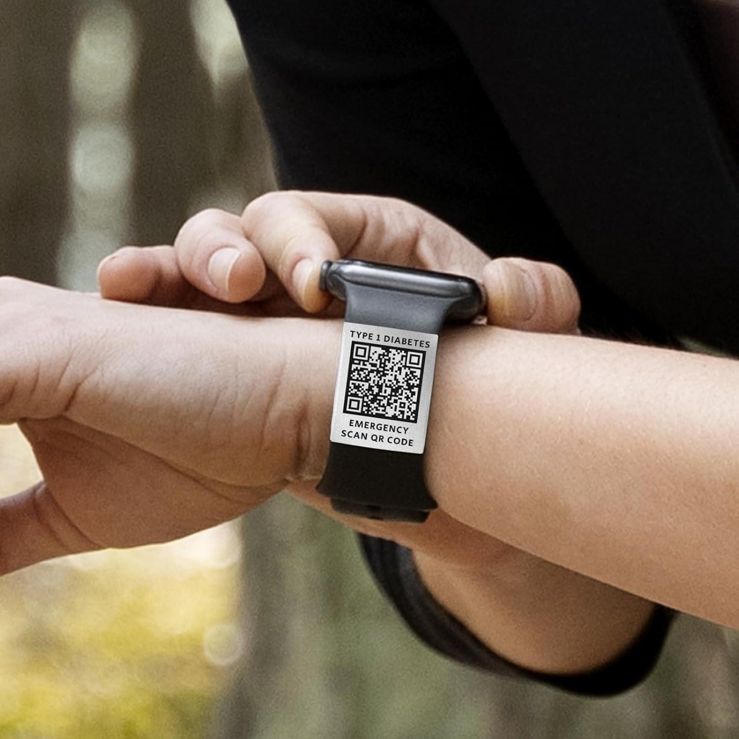 Etiqueta Médica QR MYLUCKYTAG para Reloj - ID Personalizada