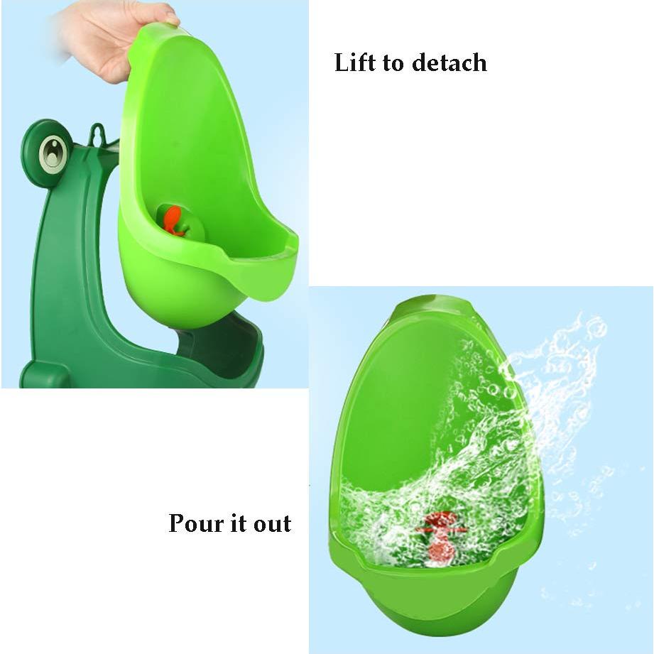 Orinal Divertido para Entrenamiento de Niños Rana Verde
