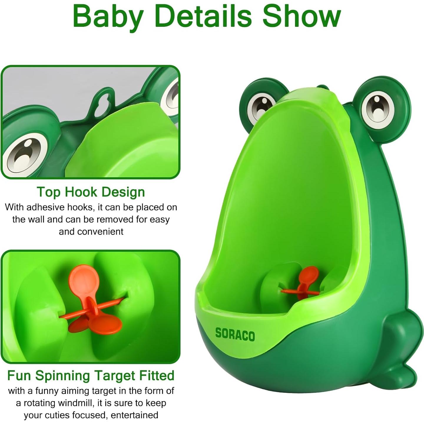 Orinal de Entrenamiento Soraco Rana Verde Ajustable