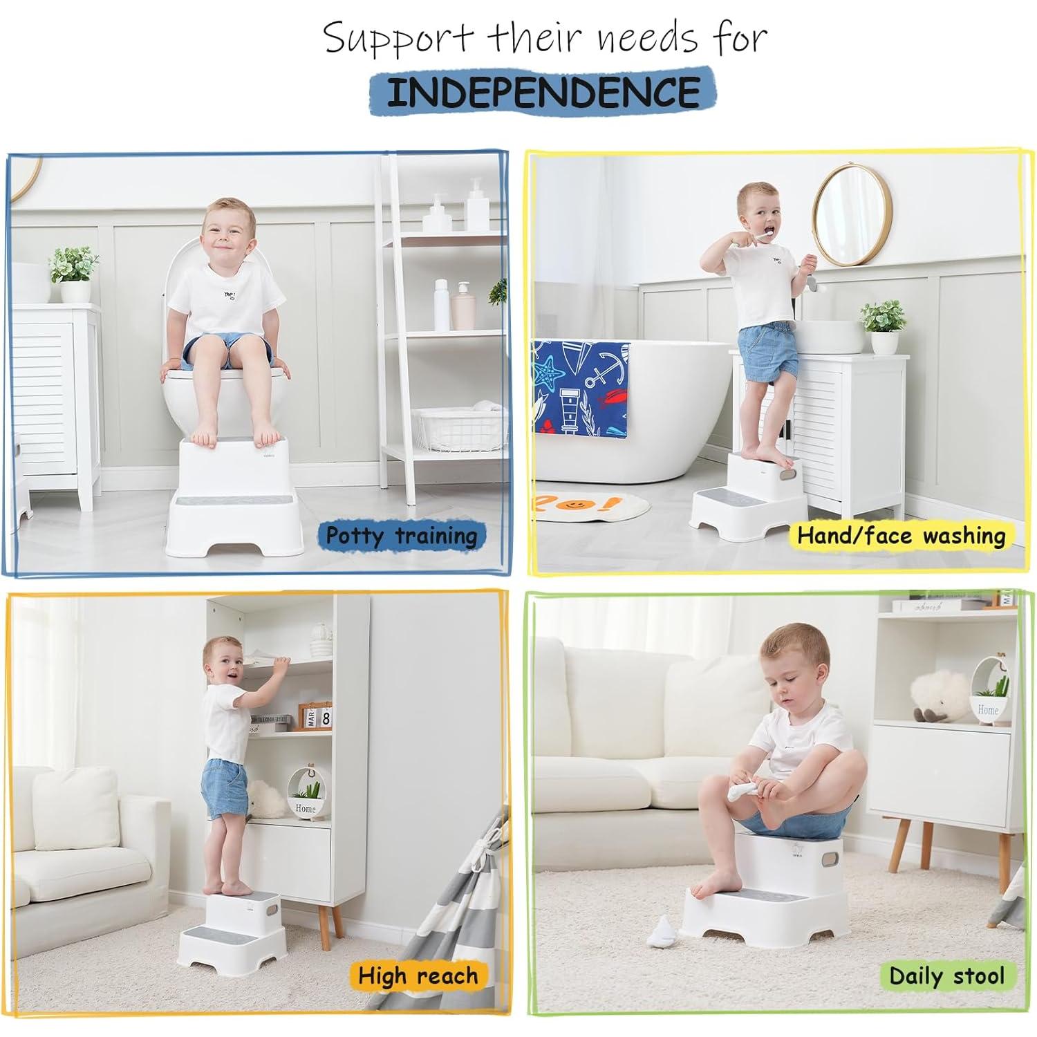 Escalera de 2 Pasos para Niños Harwaya - Antideslizante