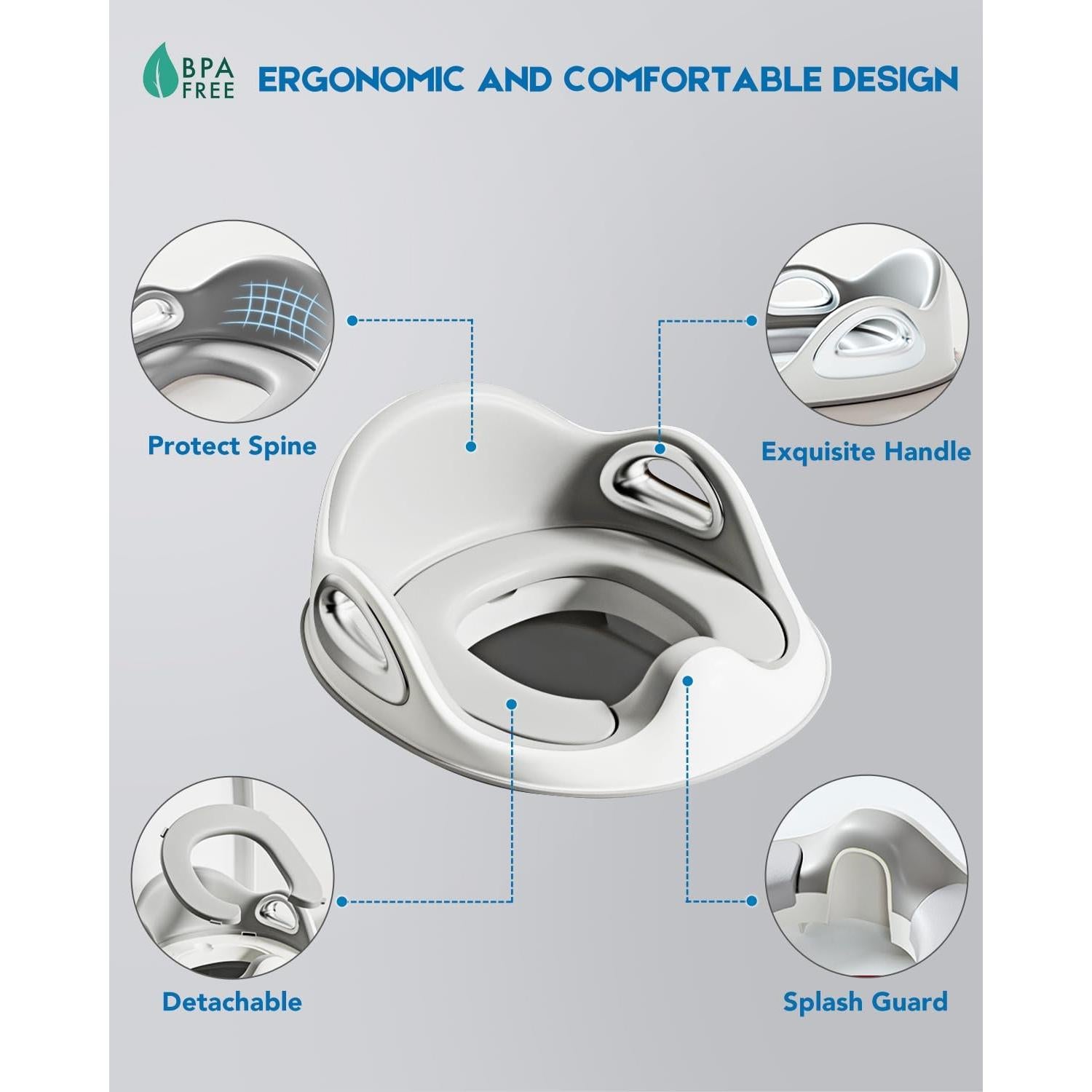 Asiento de Inodoro Entrenamiento Youocomu Gris 0.95 kg