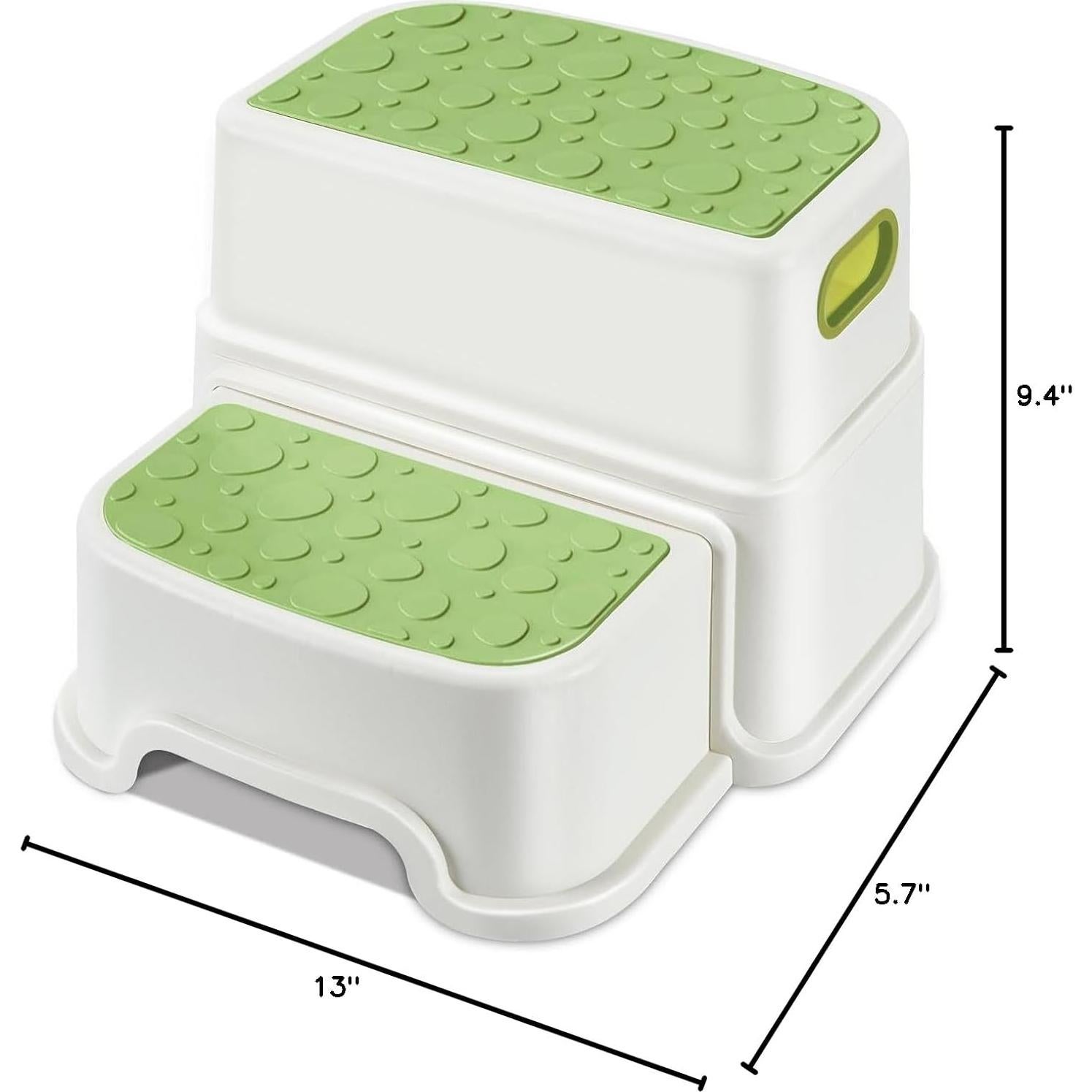 Escalera de 2 Pasos Welspo Verde Antideslizante para Niños