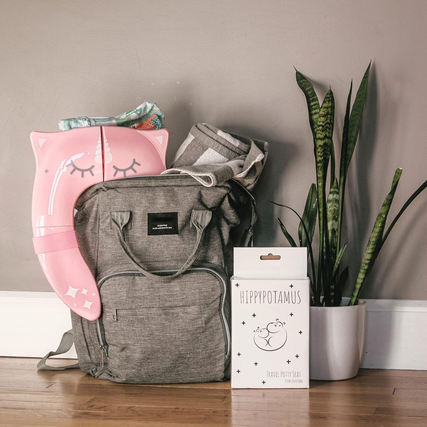 Asiento de inodoro portátil Hippypotamus Tigre Naranja