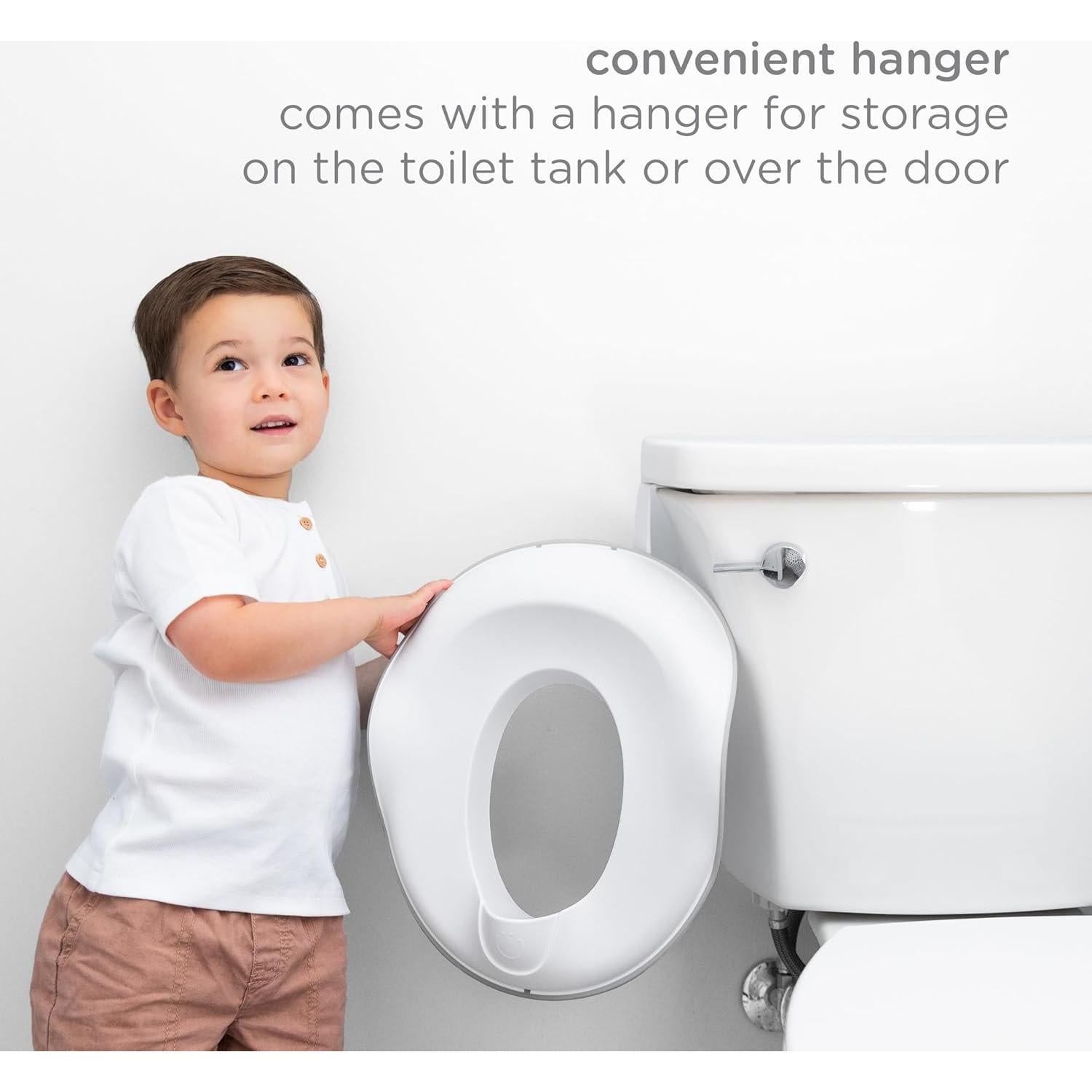 Entrenador de Inodoro Ubbi para Niños Ajustable Gris