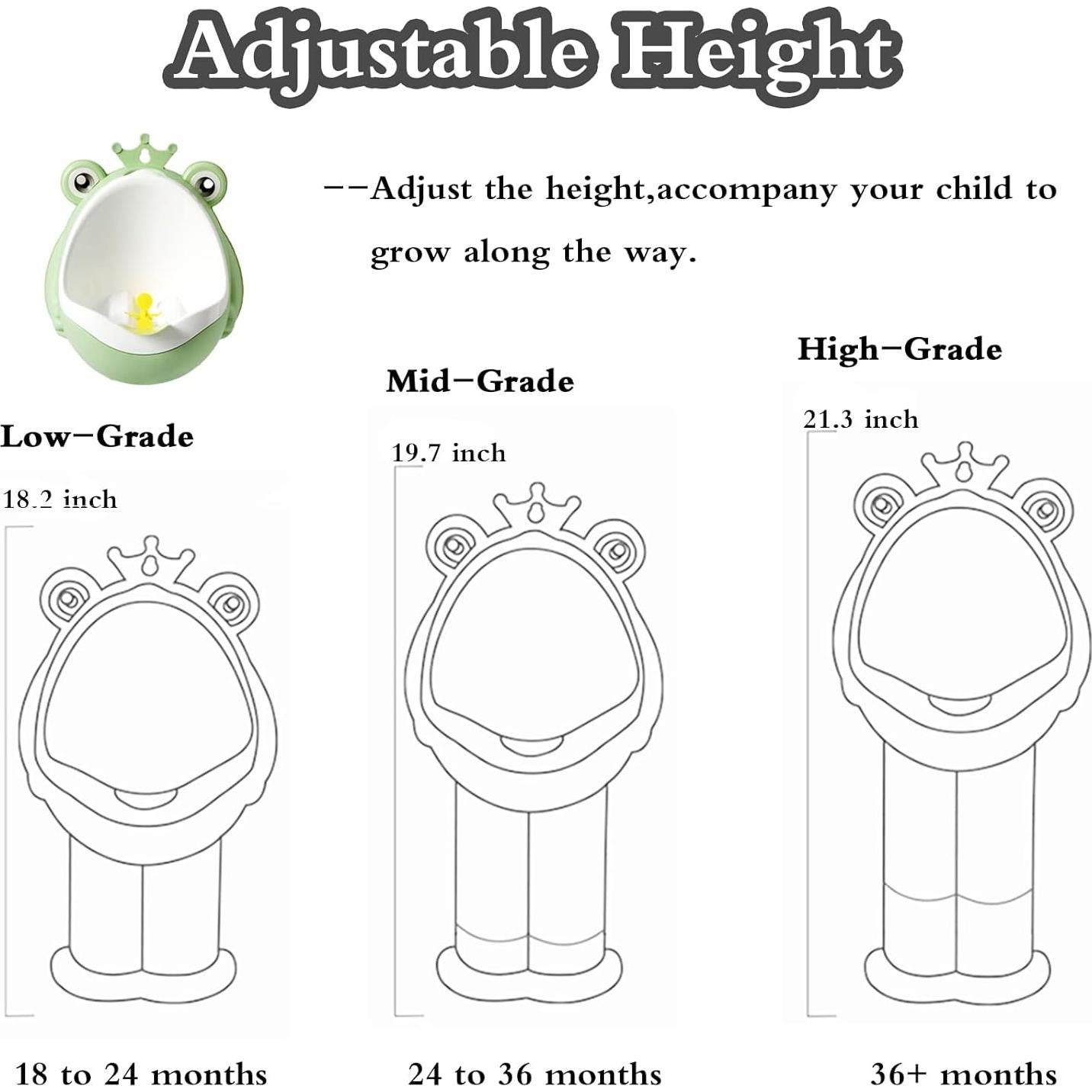 Orinal de Entrenamiento para Niños Rana Verde Ajustable