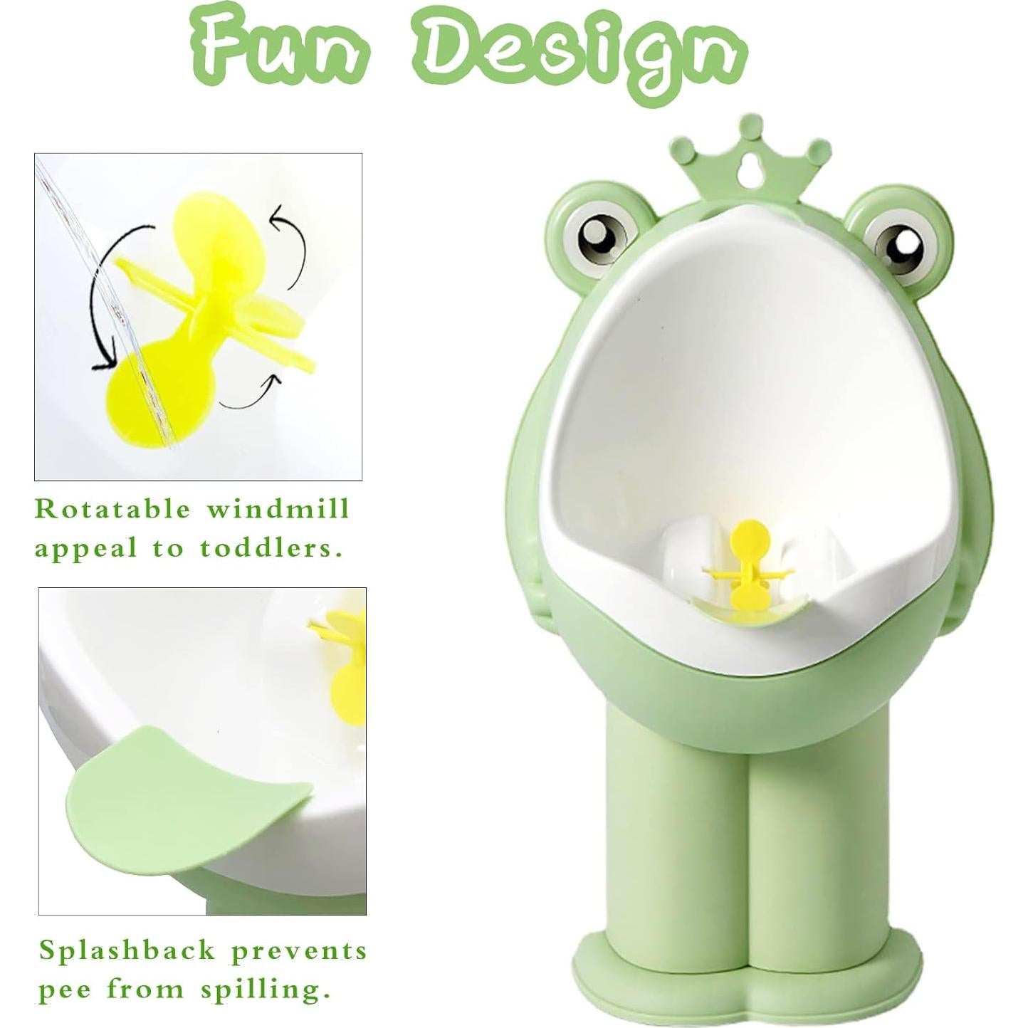Orinal de Entrenamiento para Niños Rana Verde Ajustable