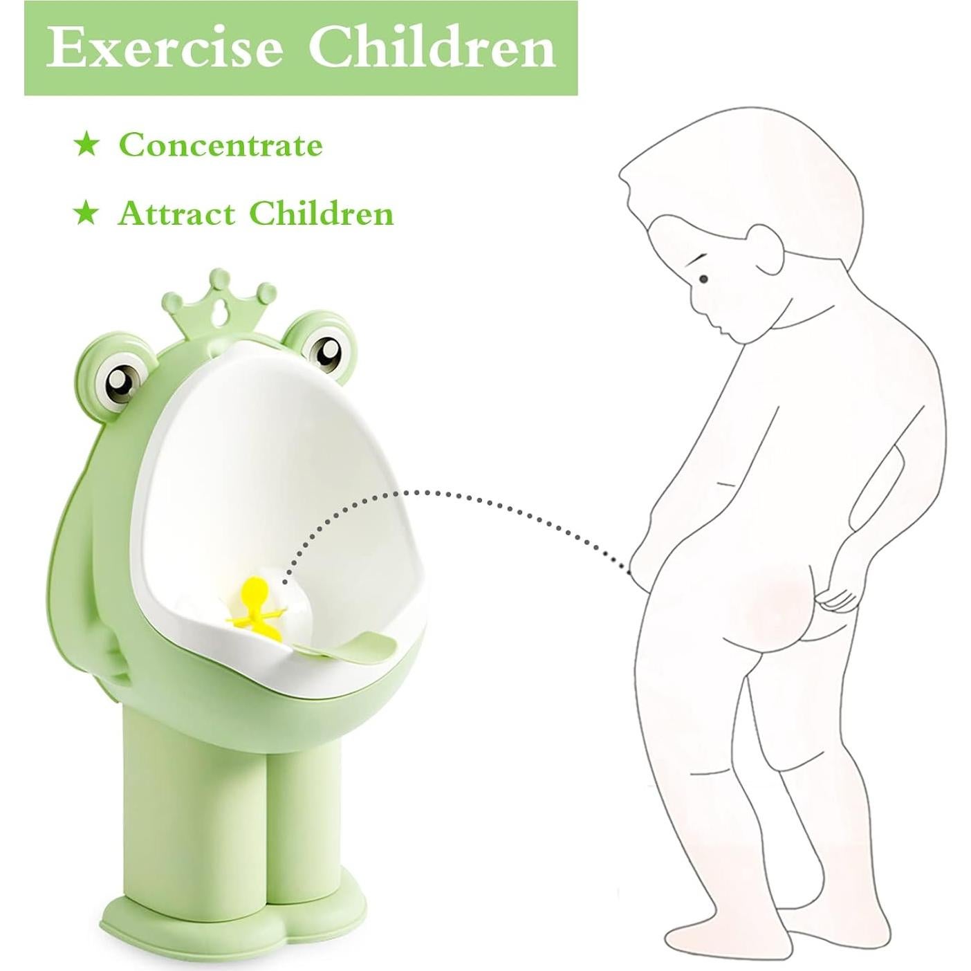 Orinal de Entrenamiento para Niños Rana Verde Ajustable