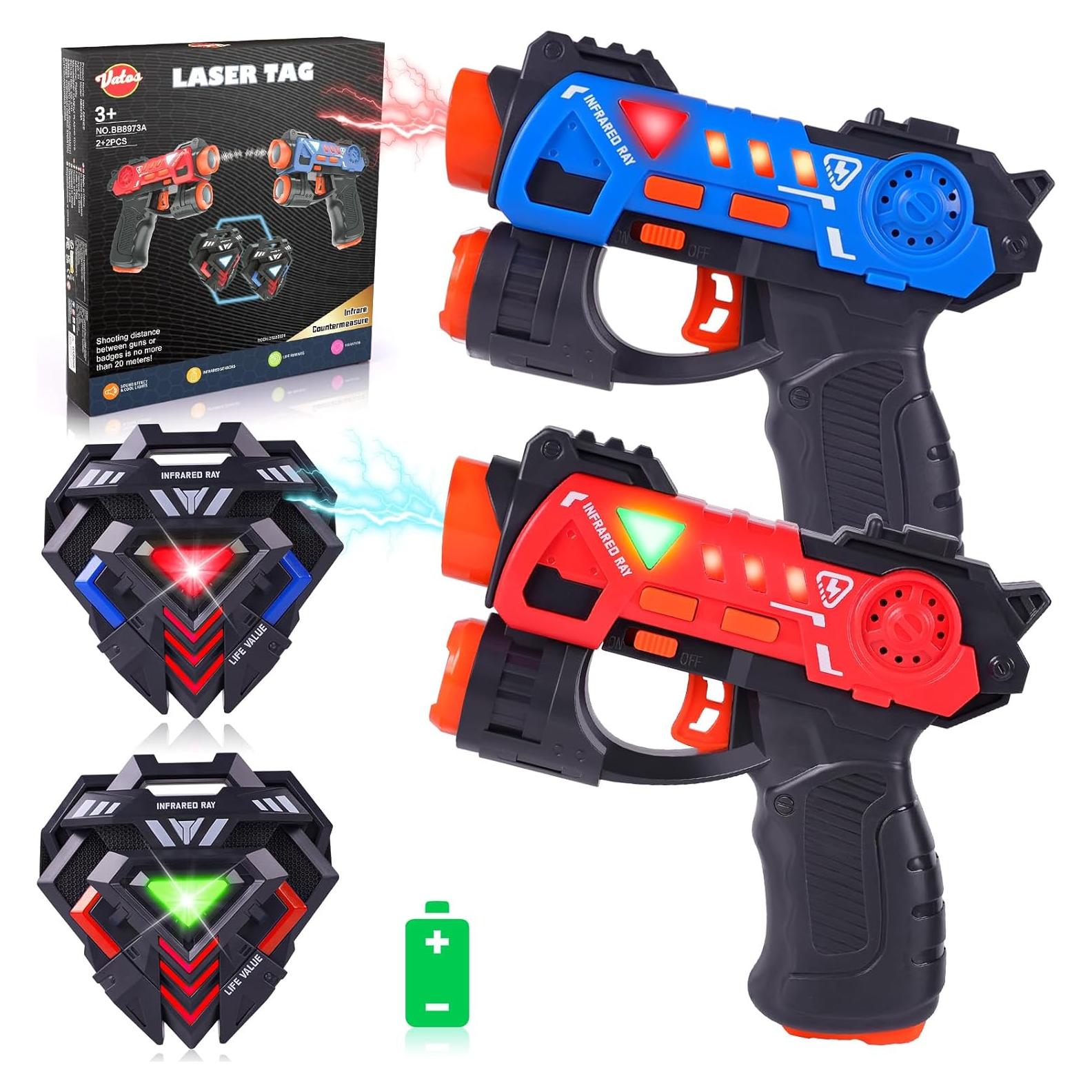 Conjunto de Laser Tag VATOS 2 Jugadores Infrarrojo 419g