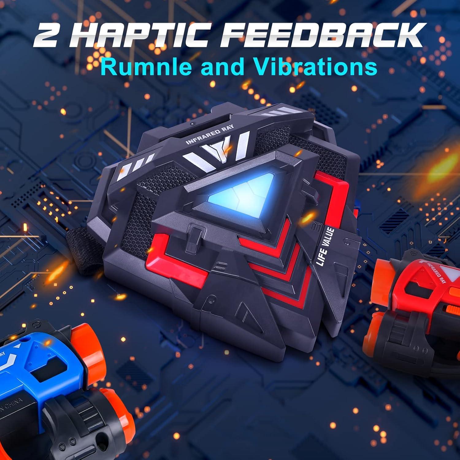 Conjunto de Laser Tag VATOS 2 Jugadores Infrarrojo 419g