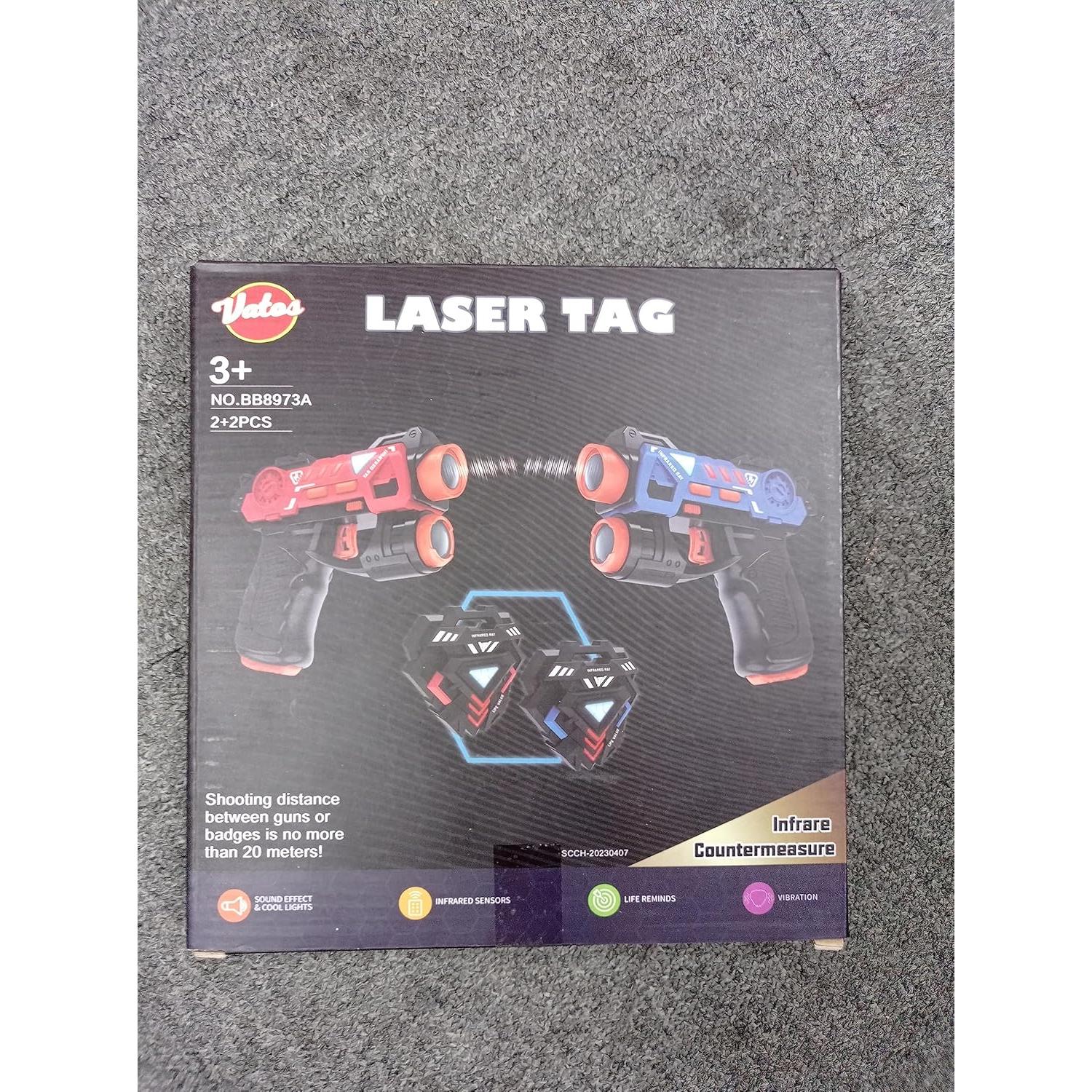 Conjunto de Laser Tag VATOS 2 Jugadores Infrarrojo 419g