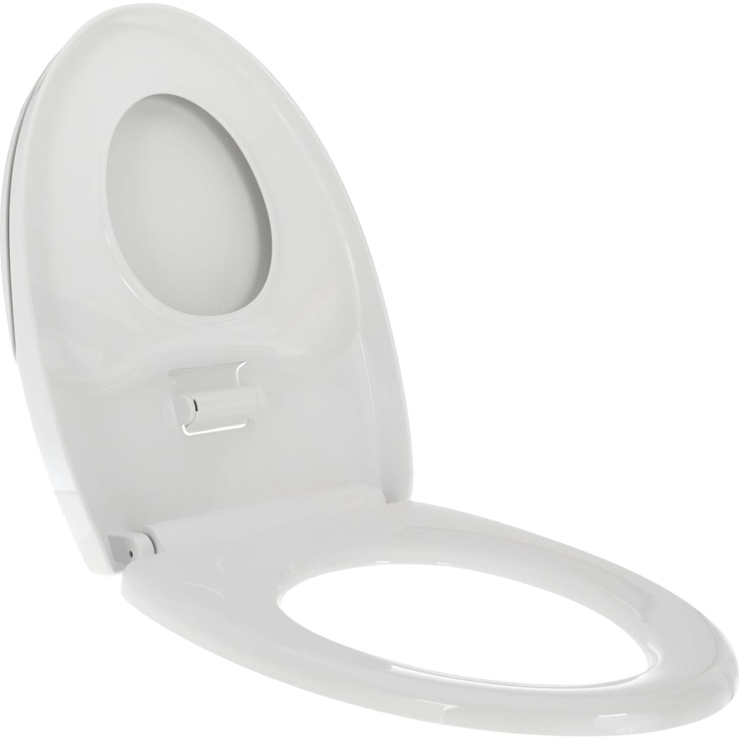 Asiento de Inodoro Familiar Nuby Alargado Blanco - Entrenamiento