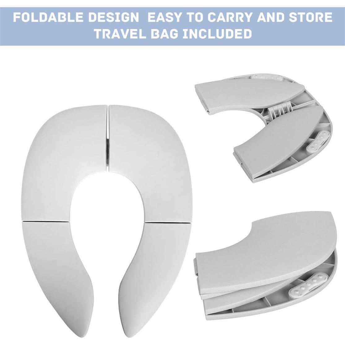 Asiento de inodoro portátil ILSSLI plegable para niños