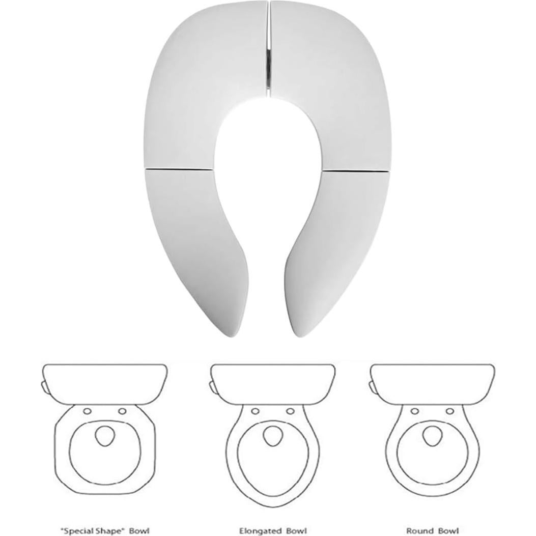 Asiento de inodoro portátil ILSSLI plegable para niños