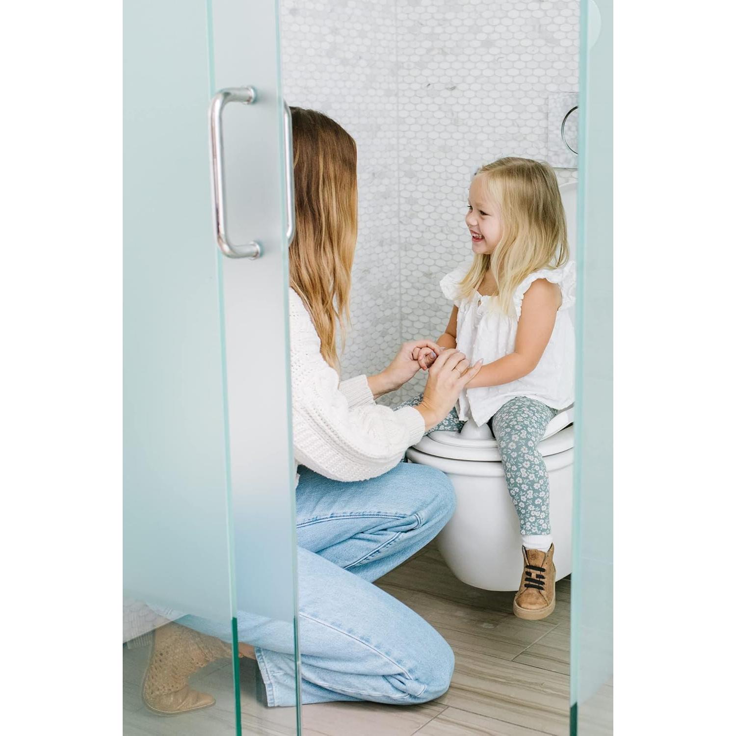 Asiento de Entrenamiento para Baño El Primer Año Gris