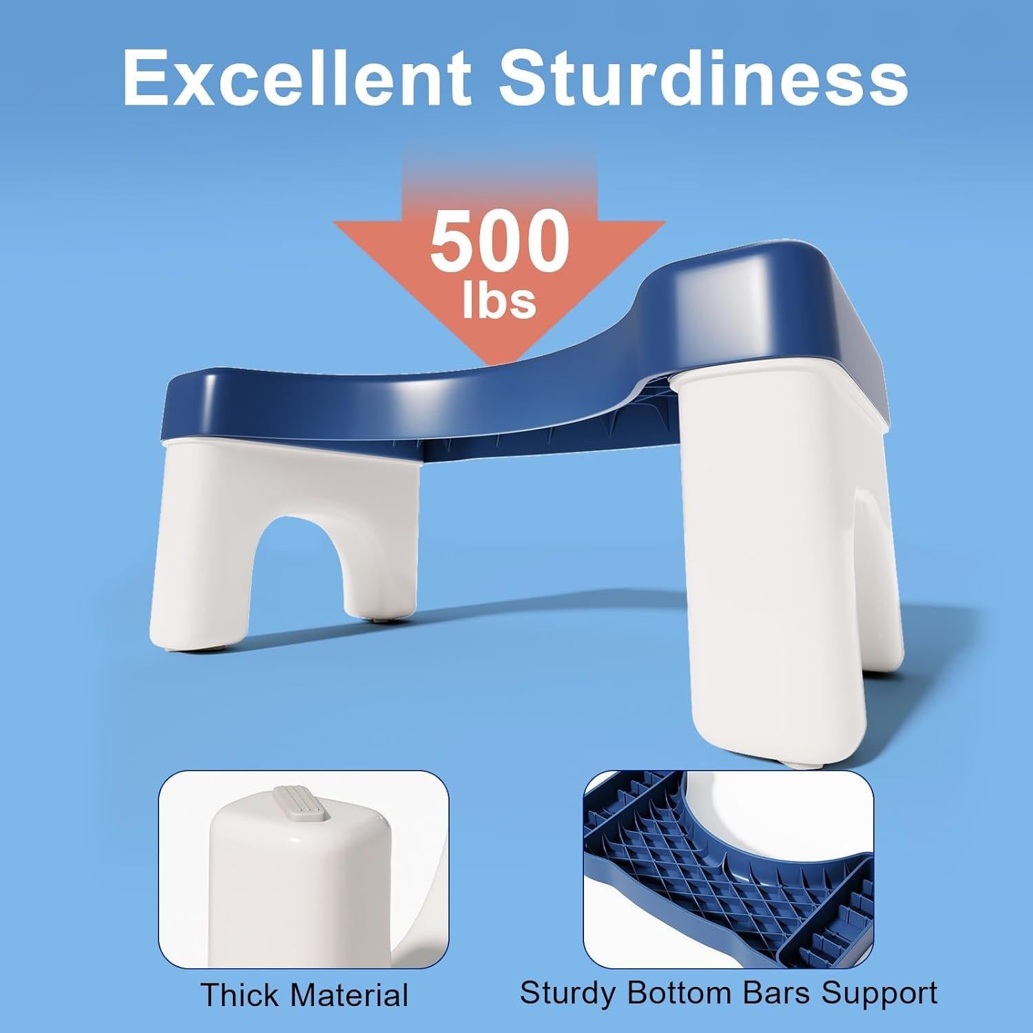 Escalón de Inodoro Uaniar 21 cm Plegable Antideslizante