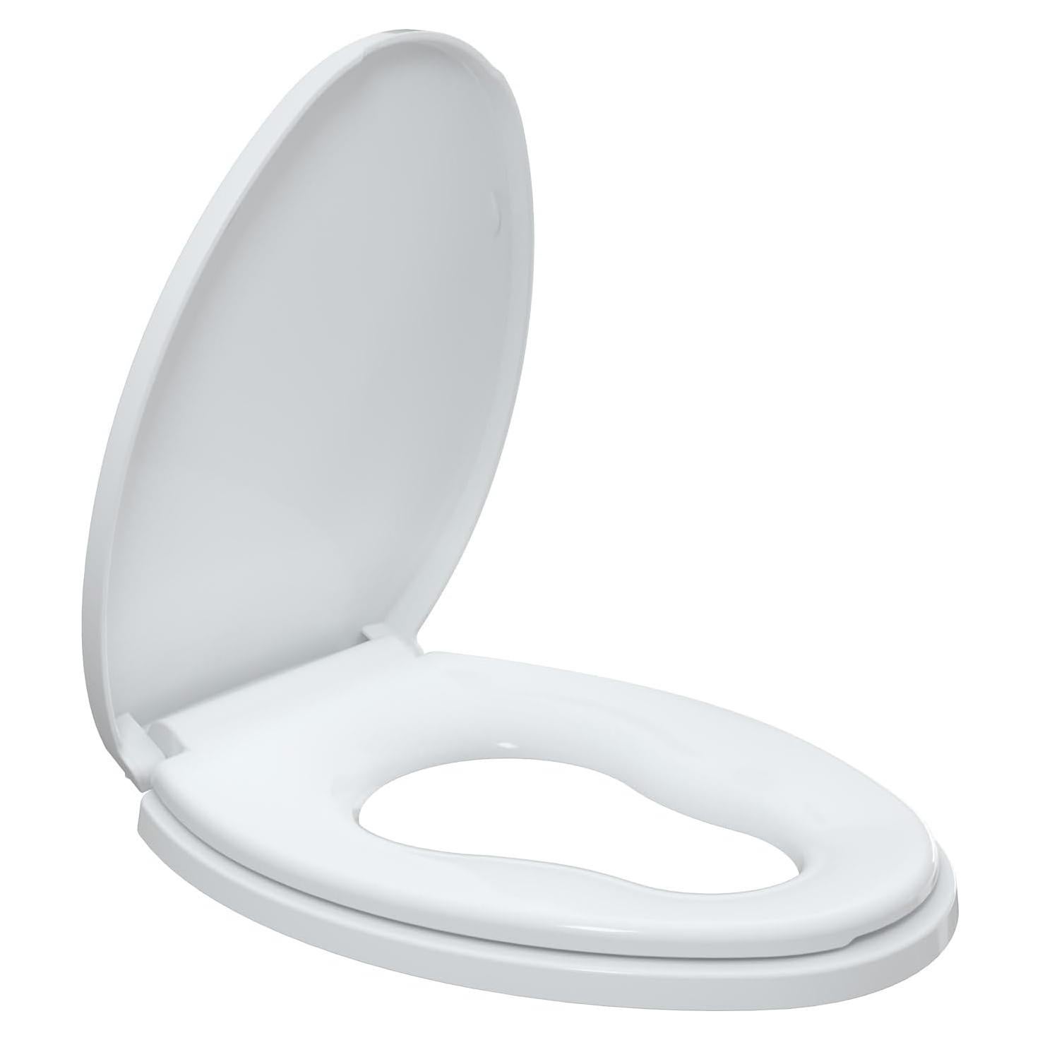 Asiento de Inodoro Alargado R&T con Asiento para Niños