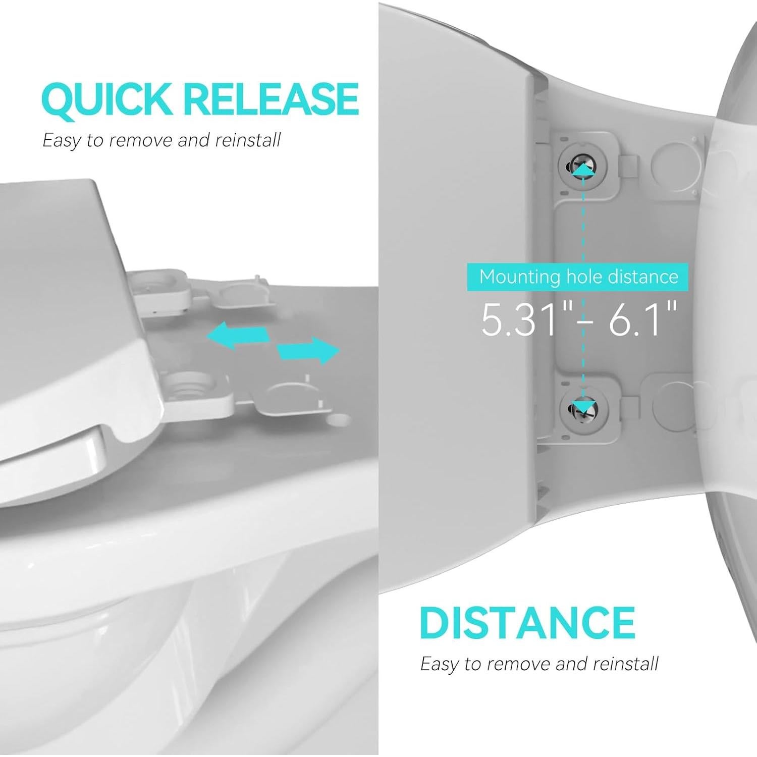Asiento de Inodoro Alargado R&T con Asiento para Niños