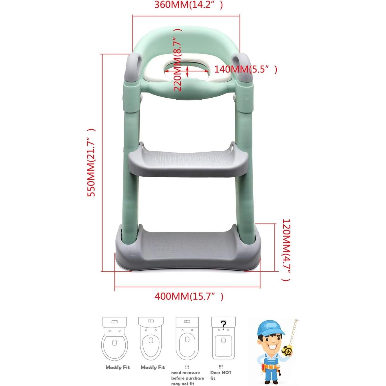 Escalera de Entrenamiento HTTMT Verde con Asiento Ajustable